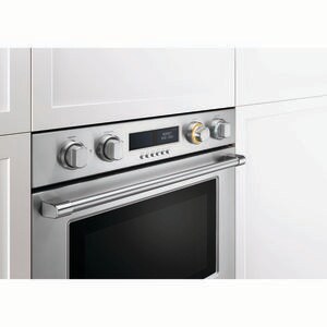 Fisher Paykel Pro Series 7 30 in. 8.2 cu. ft. Top Control Electric Double Wall Oven with True European Convection - Stainless Steel, , hires