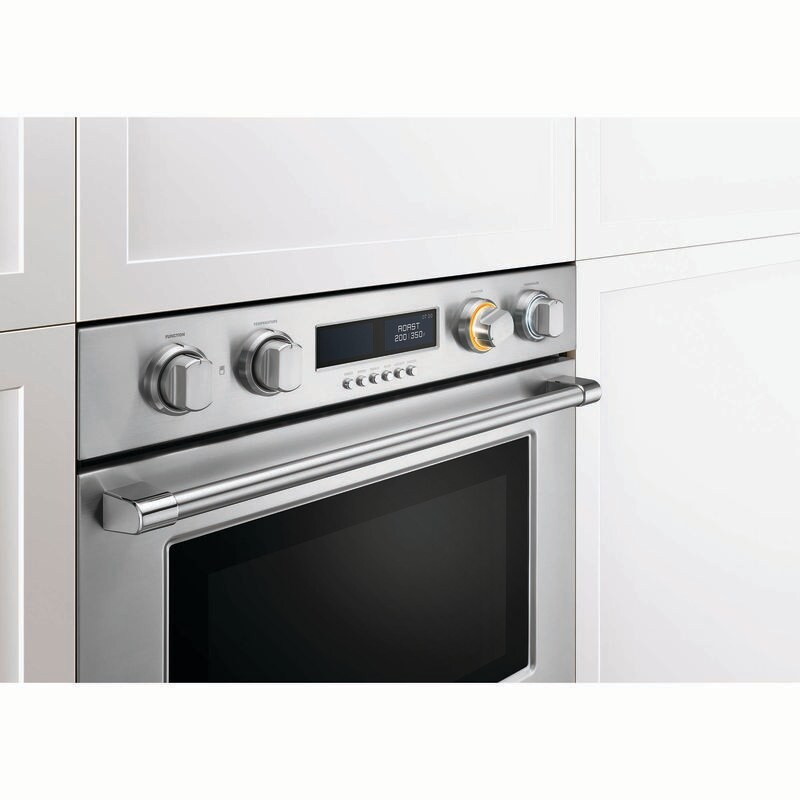 Fisher Paykel Pro Series 7 30 in. 8.2 cu. ft. Top Control Electric Double Wall Oven with True European Convection - Stainless Steel, , hires