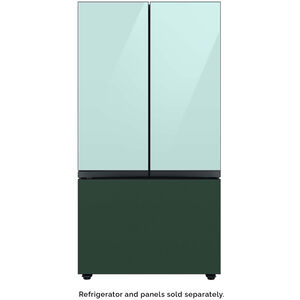 Samsung BESPOKE 3-Door French Door Top Panel for Refrigerators - Morning Blue Glass, , hires