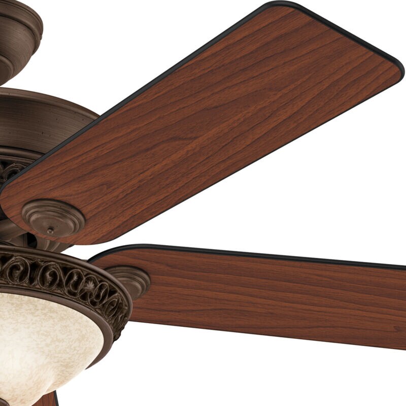 Hunter Italian Countryside 52 in. Ceiling Fan with LED Light Kit and Pull Chain - Cocoa, , hires