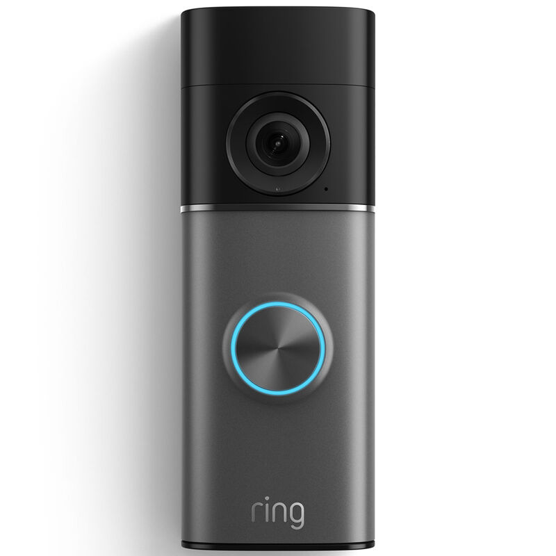 Ring - Battery Doorbell Pro (newest model) Retinal 4K with wide-angle video, up to 10x Zoom, Night Vision, and Ultra Battery Pk - Deep Silver, , hires