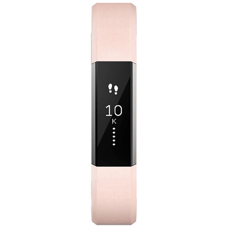 Fitbit Alta Leather Accessory Band (Small)- Pink, , hires