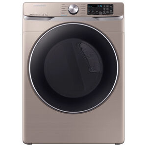 Samsung 27 in. 7.5 cu. ft. Smart Stackable Electric Dryer with Sanitize+, Steam Cycle & Sensor Dry - Champagne