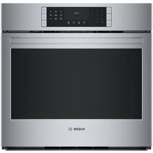 Bosch 800 Series 30 in. 4.6 cu. ft. Electric Smart Wall Oven with True European Convection & Self Clean - Stainless Steel, , hires