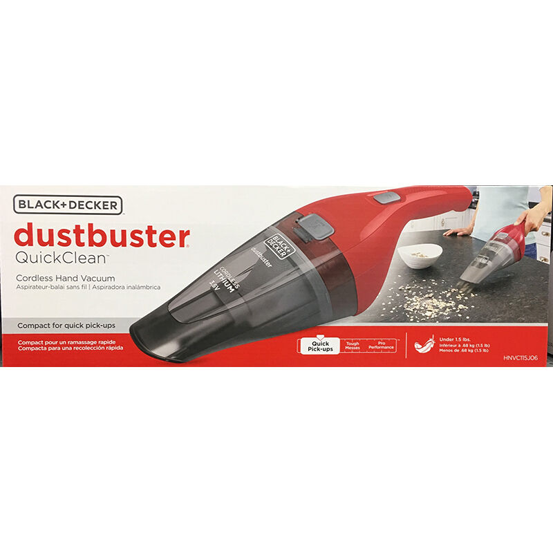 Black Decker DustBuster Quick Clean Cordless Handheld Vacuum