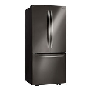 LG 30 in. 21.8 cu. ft. French Door Refrigerator with Ice Maker - Black Stainless, Black Stainless, hires