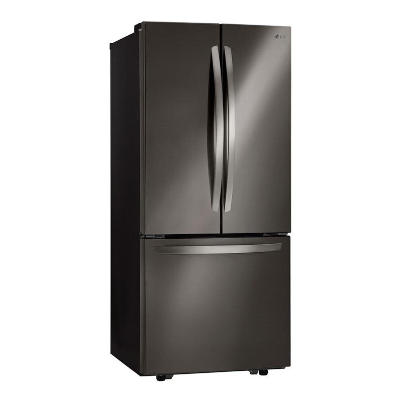LG 30 in. 21.8 cu. ft. French Door Refrigerator with Ice Maker - Black Stainless, Black Stainless, hires