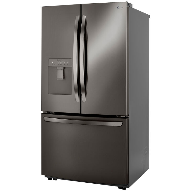 LG 36 in. 29.0 cu. ft. French Door Refrigerator with External Water Dispenser - Black Stainless Steel, Black Stainless Steel, hires