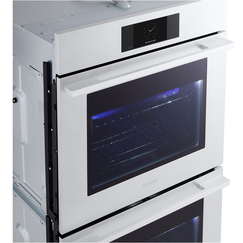 Signature Kitchen Suite Transitional 30 in. 9.4 cu. ft. Smart Top Control SteamElectric Double Wall Oven with True European Convection - Stainless Steel, , hires