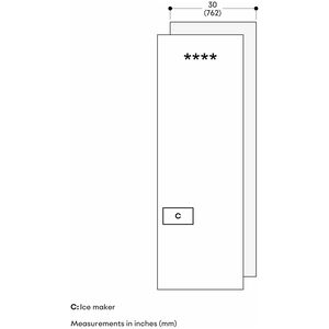 Gaggenau Vario Expressive Series 30 in. 18.2 cu. ft. Built-In Smart Triple Drawer Upright Freezer with Ice-Maker & Adjustable Shelves - Custom Panel Ready, , hires
