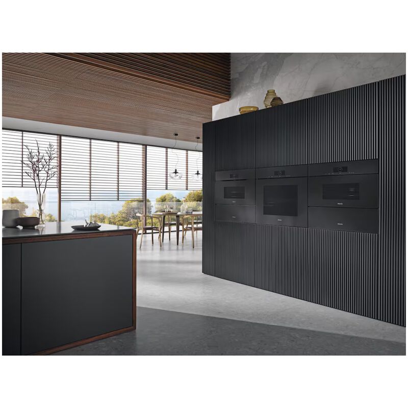 Miele ArtLine Series 30 in. 4.6 cu. ft. Smart Electric Single Wall Oven with Dual Convection - Obsidian Black, , hires