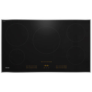 Miele 36 in. Induction Smart Cooktop with 5 Smoothtop Burners - Black, , hires
