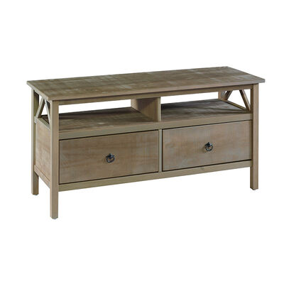 Terry Driftwood 44" TV Stand - Rustic Gray | PCR1590
