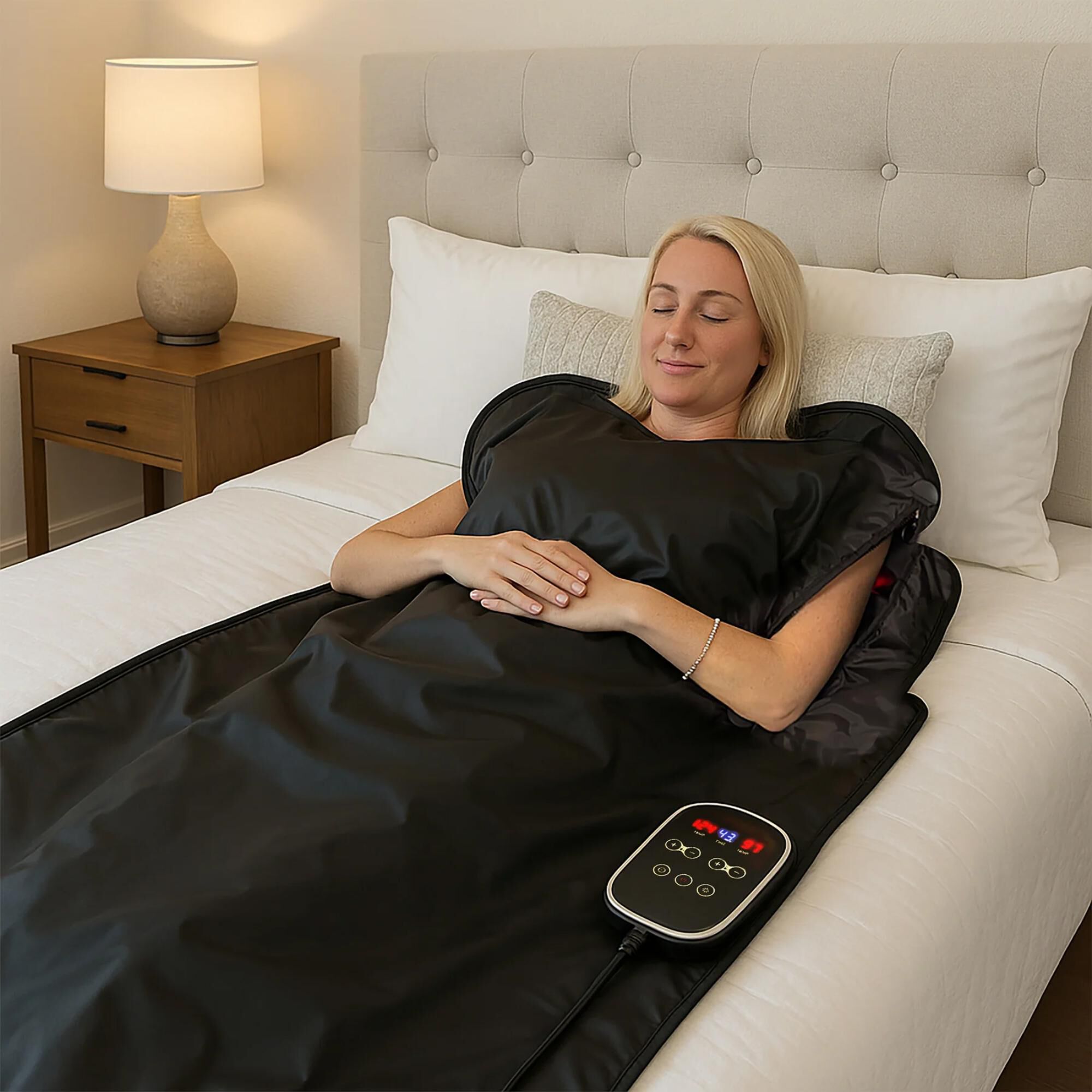 EZLIFE Infrared Sauna Blanket with Red Light and Detox Wraps