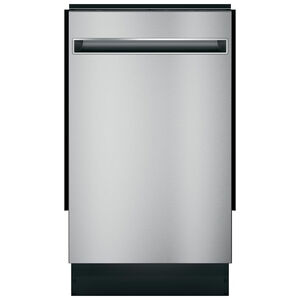 GE Profile 18 in. Top Control Dishwasher with 47 dBa Sound Level, Condensate Dry & Pocket - Stainless Steel, Stainless Steel, hires