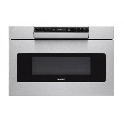 Sharp 24 in. 1.2 cu. ft. Microwave Drawer with 11 Power Levels & Sensor Cooking Controls - Stainless Steel | SMD2470AS