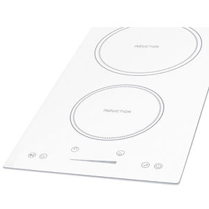 Summit 12 in. 2-Burner Induction Cooktop - White, , hires