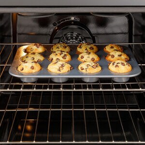 GE 30 in. 5.3 cu. ft. Smart Air Fry Standard Convection Slide-In Gas Range with 5 Sealed Burners & Griddle - White, , hires