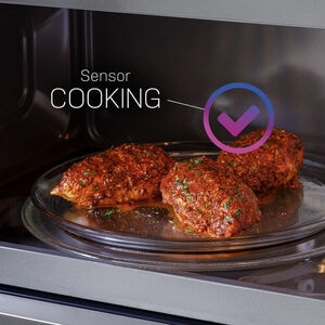 GE Profile 30" 2.2 Cu. Ft. Over-the-Range Microwave with 10 Power Levels, 400 CFM & Sensor Cooking Controls - Stainless Steel, , hires
