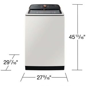 Samsung 27 in. 5.5 cu. ft. Smart Top Load Washer with Auto Dispense System - Ivory, , hires