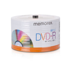 Memorex 50pk DVD-R ECO Spindle, , hires