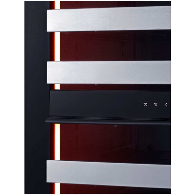 Summit 24 in. Undercounter Right-Hinged Wine Cooler with Metal Racks, Dual Temperature Zones & 48 Bottle Capacity - Custom Panel Ready, , hires