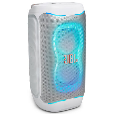 JBL PartyBox 130 Portable Party Speaker with JBL Legendary Sound, Dynamic Lightshow & Foldable Ergonomic Handle - White | PARTYBOX130W