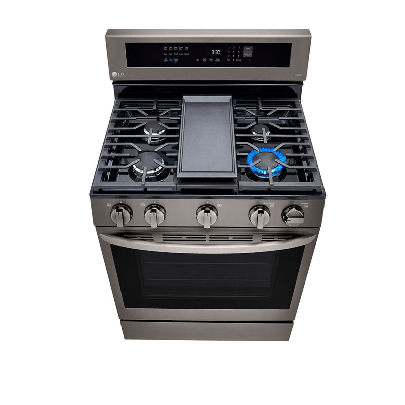 LG LRGL5823D 30 Inch Gas Smart Range with 5 Sealed Burners, 5.8 Cu. Ft.  Convection Oven Capacity, Storage Drawer, Continuous Grates, Air Fry, Self  Clean & EasyClean®, Wi-Fi Enabled, SmartDiagnosis™, Griddle, and