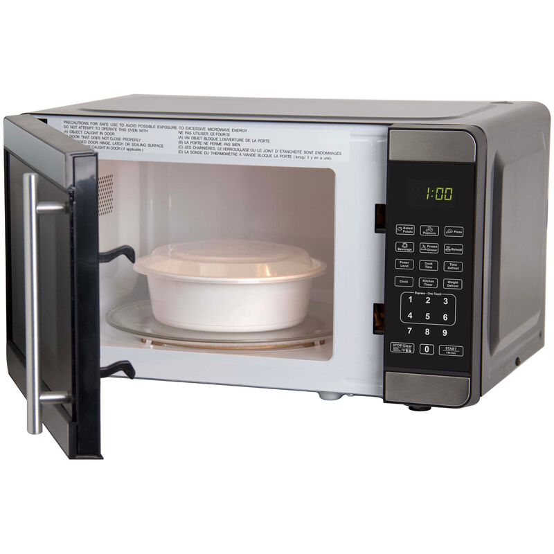 Avanti 18 in. 0.7 cu. ft. 700W Countertop Microwave - Stainless Steel, Stainless Steel, hires
