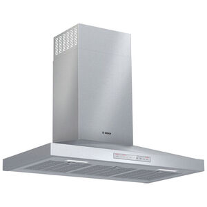 Bosch 500 Series 36 in. Smart Convertible Chimney Style Range Hood with 600 CFM, 4 Fan Speeds & 2 LED Lights - Stainless Steel, , hires