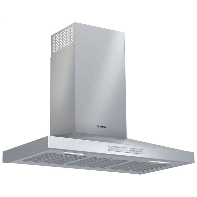 Bosch 500 Series 36 in. Smart Convertible Chimney Style Range Hood with 600 CFM, 4 Fan Speeds & 2 LED Lights - Stainless Steel, , hires