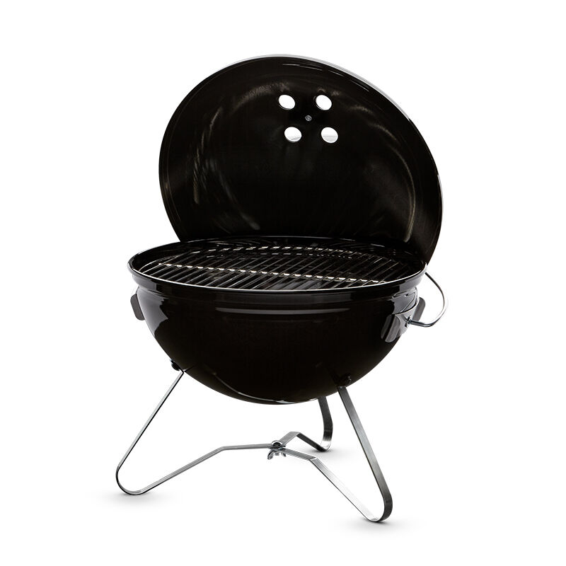 Black Cast Iron Charcoal BBQ Barbeque Grill, For outdoor, Size: 44 X 29 X  22 Centimeters