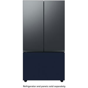 Samsung BESPOKE 3-Door French Door Top Panel for Refrigerators - Matte Black Steel, , hires