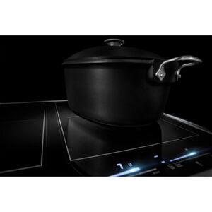 JennAir Lustre Stainless 24 in. 4-Burner Induction Cooktop with Simmer Burner & Power Burner - Stainless Steel, , hires