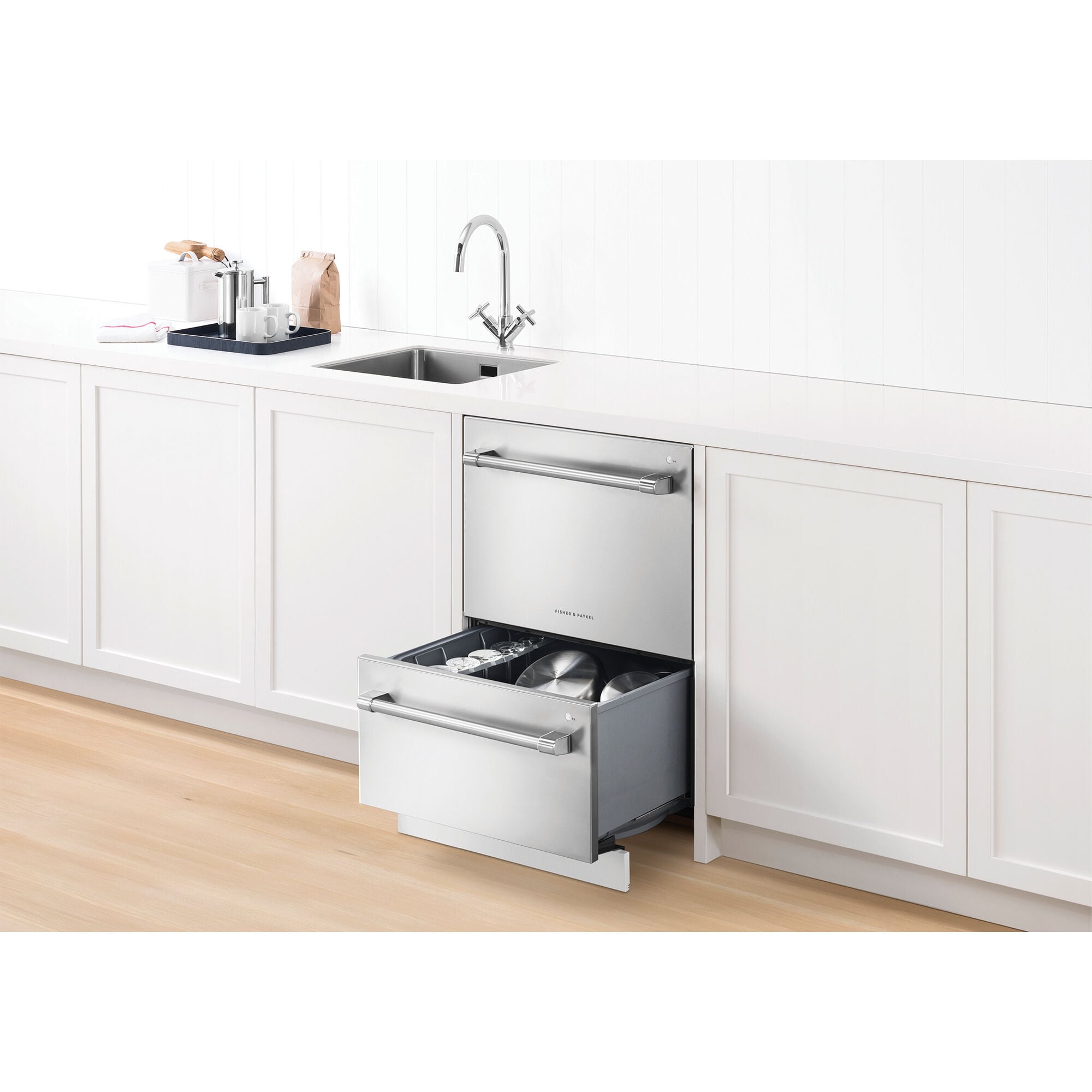 Fisher paykel white clearance dishwasher