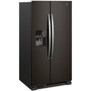 Whirlpool 36 in. 24.5 cu. ft. Side by Side Refrigerator with Ice & Water Dispenser - Black Stainless, Black Stainless, hires