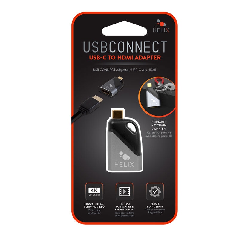 Helix USB-C to HDMI Travel Adapter, , hires