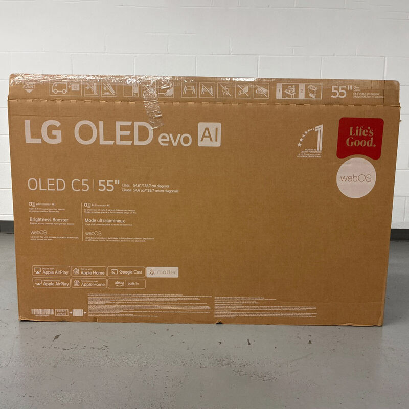 LG - 55" Class C5 Series OLED evo 4K UHD Smart webOS TV (Open Box Good Condition), , hires