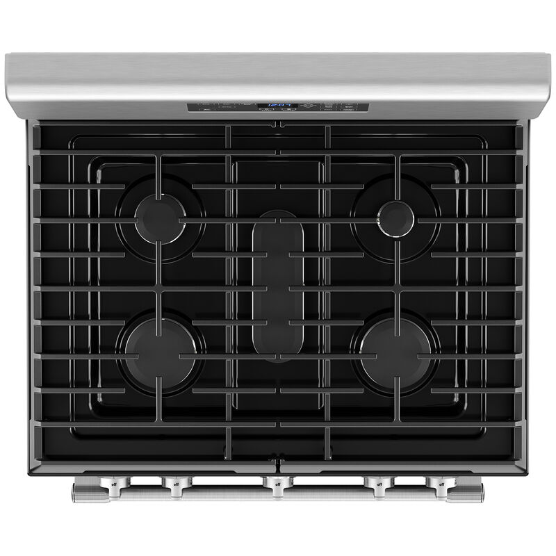 Maytag 30 in. 5.0 cu. ft. Air Fry Convection Oven Freestanding Gas Range with 5 Sealed Burners - Stainless Steel, , hires