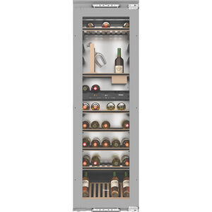Miele 22 in. Full-Size Built-In Wine Cooler with 80 Bottle Capacity, Dual Temperature Zones & Digital Control - Custom Panel Ready, , hires
