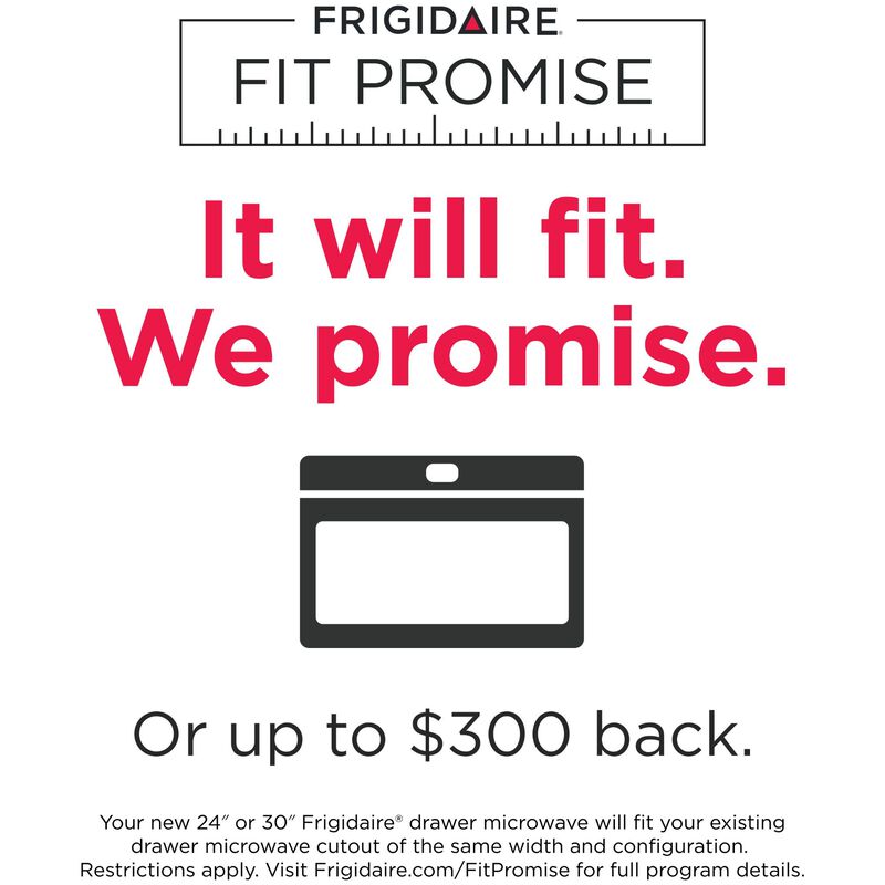 Frigidaire Professional 24 in. 1.2 cu. ft. 1000W Drawer Microwave with Sensor Cooking - Stainless Steel, , hires