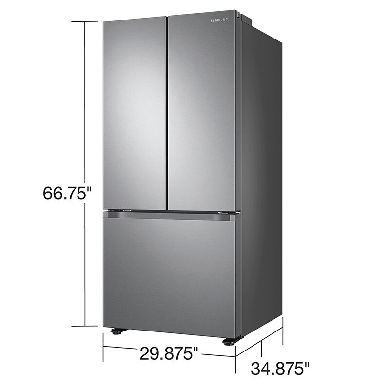 Samsung 30 in. 22.0 cu. ft. Smart French Door Refrigerator with Ice Maker - Stainless Steel, Stainless Steel, hires