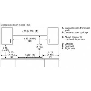 Bosch 300 Series 36 in. 5-Burner Natural Gas Cooktop with Simmer Burner & Power Burner - Stainless Steel, , hires