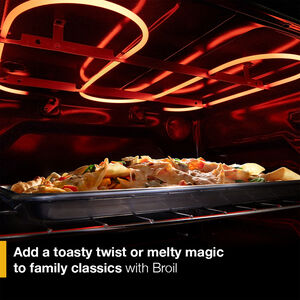 Whirlpool 30 in. 5.3 cu. ft. Air-Fry Standard Convection Electric Range with Radiant Burners - Fingerprint Resistant Stainless Steel, , hires