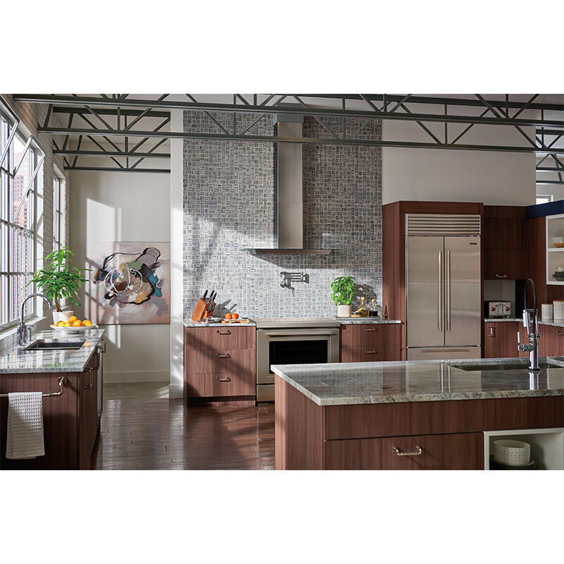 Wolf 45 in. Convertible Chimney Style Range Hood with 3 Fan Speeds & 2 LED Lights - Stainless Steel, , hires