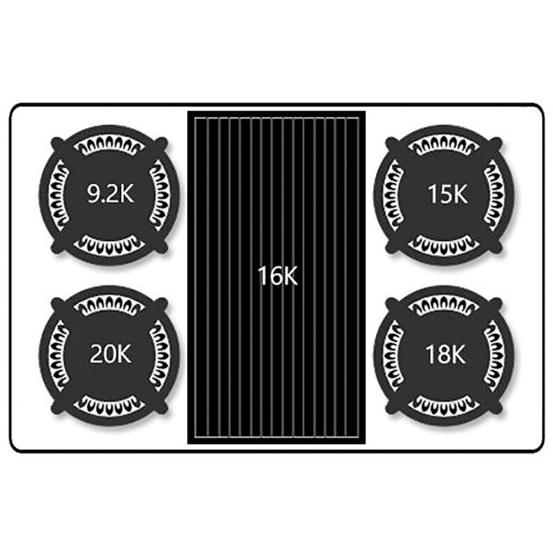 Wolf 36 in. 4-Burner Natural Gas Rangetop with Grill & Power Burner - Stainless Steel, , hires