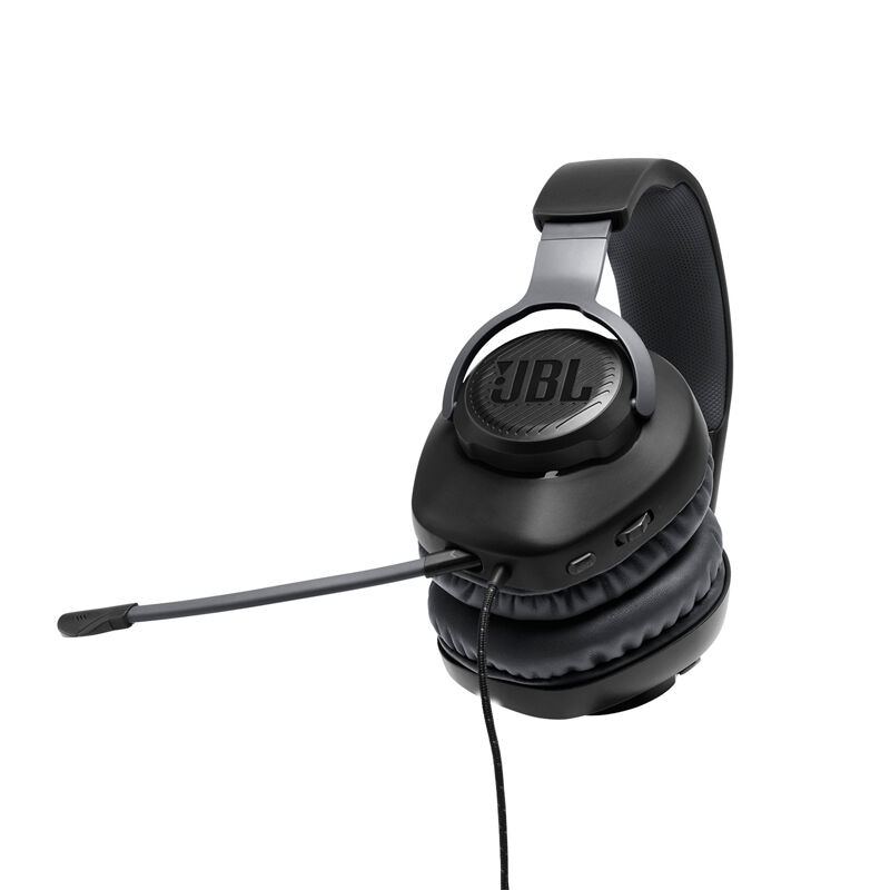 tiran Koloniaal Overweldigend JBL Quantum 100 Surround Sound Wired Gaming Headset for PC, PS4, Xbox One,  Nintendo Switch, and Mobile Devices - Black | P.C. Richard & Son