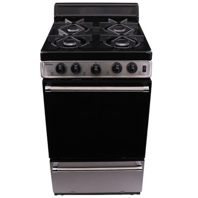 Premier 20 in. 2.4 cu. ft. Gas Range with 4 Sealed Burners - Stainless Steel | SHK300BPG1