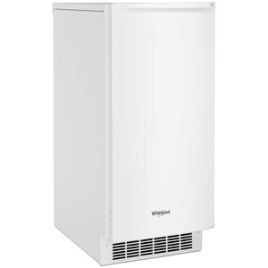 Whirlpool 15 in. Ice Maker with 25 Lbs. Ice Storage Capacity, Self- Cleaning Cycle, Clear Ice Technology & Digital Control - White, White, hires