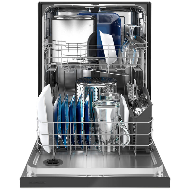 Maytag 24 in. Front Control Dishwasher with 50 dBa Sound Level & Pocket - Fingerprint Resistant Stainless, Fingerprint Resistant Stainless, hires